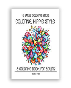 Small Coloring Book - hippie style