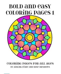 Bold and Easy Coloring Pages - bookcover